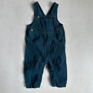 Tea Collection Teal Blue Corduroy Overalls